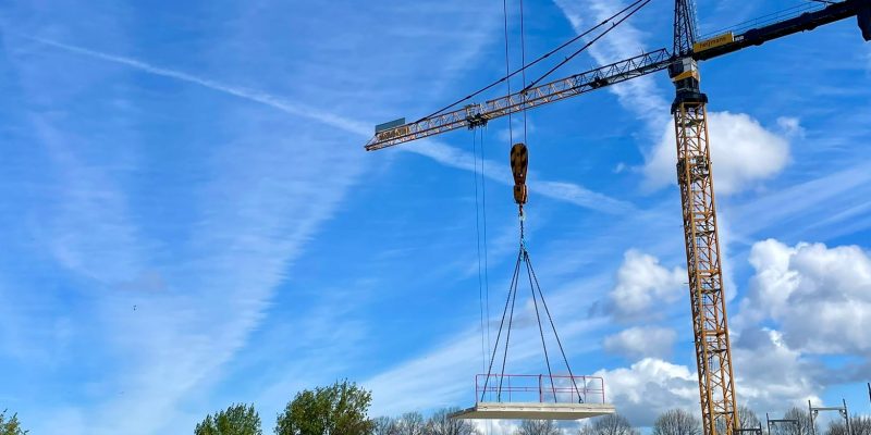 Kraan Op Bouwplaats Steenzicht Den Haag